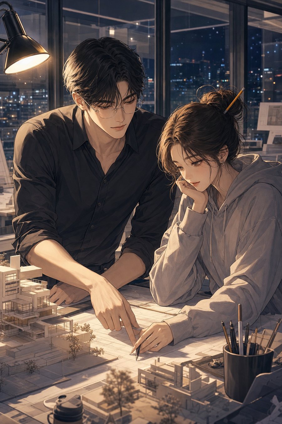 수석과 차석의 계약 연애 표지