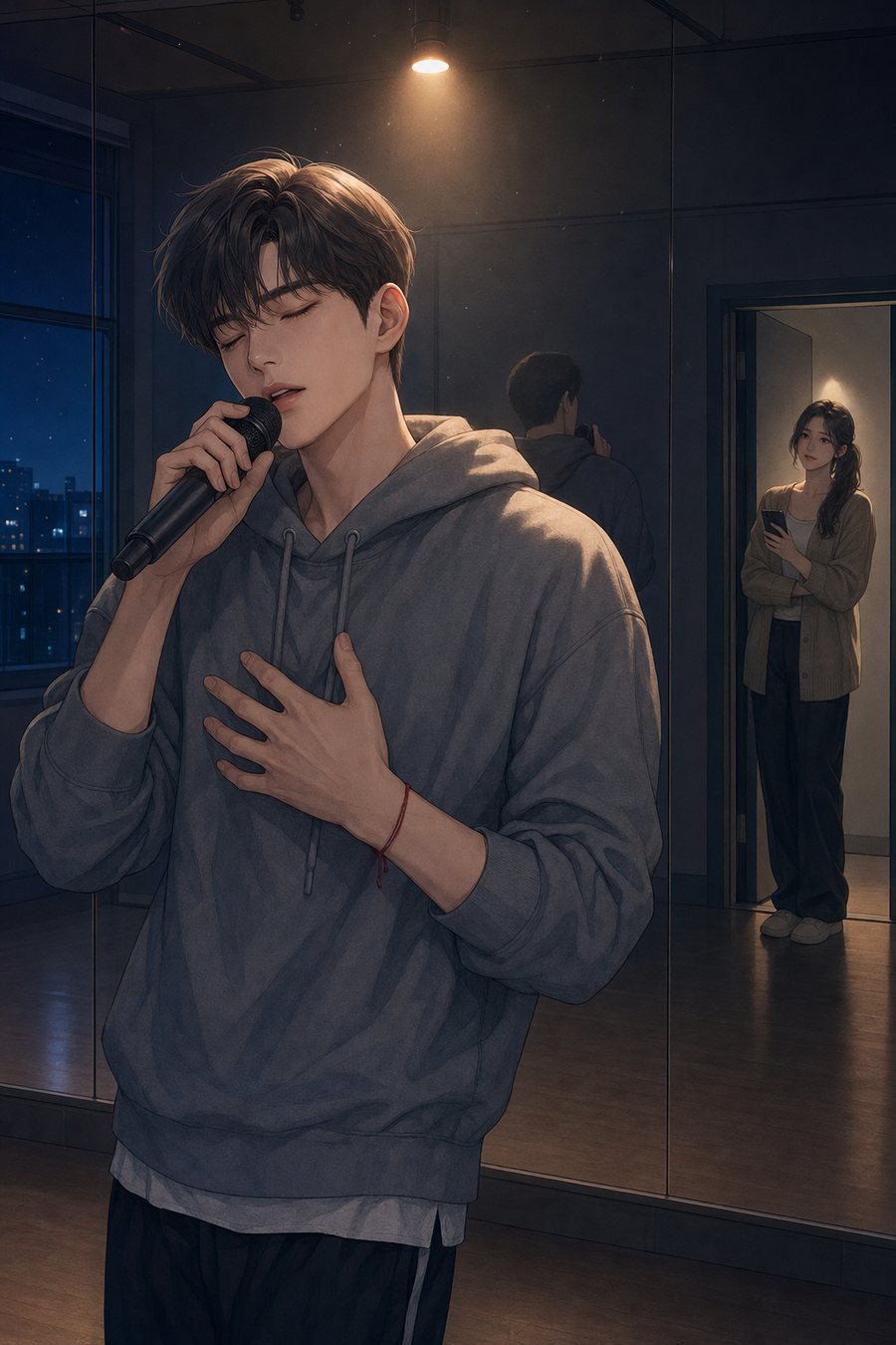 새벽 네 시의 연습실 표지